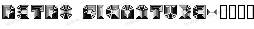 retro siganture字体转换
